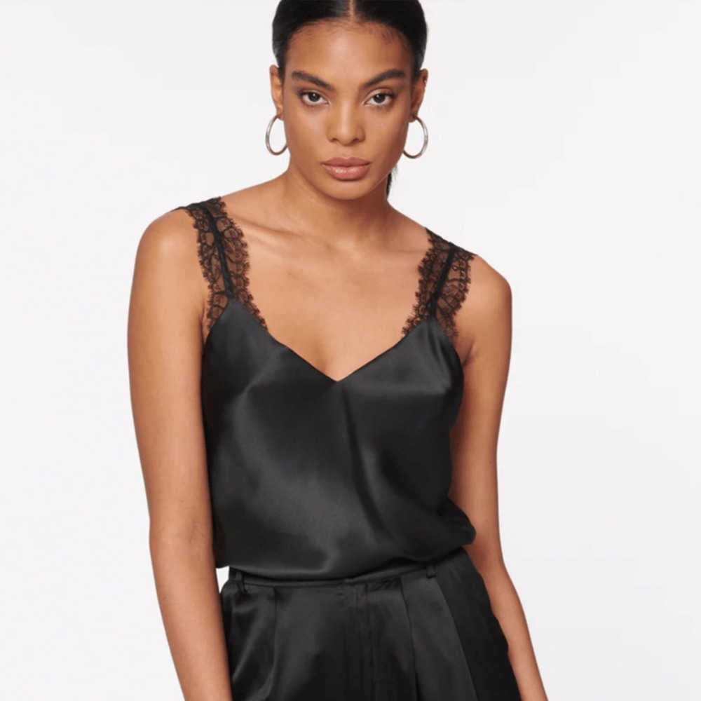 CAMI NYC 100% Silk Marlo Top Size Small